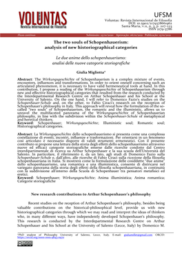 The Two Souls of Schopenhauerism: Analysis of New Historiographical Categories