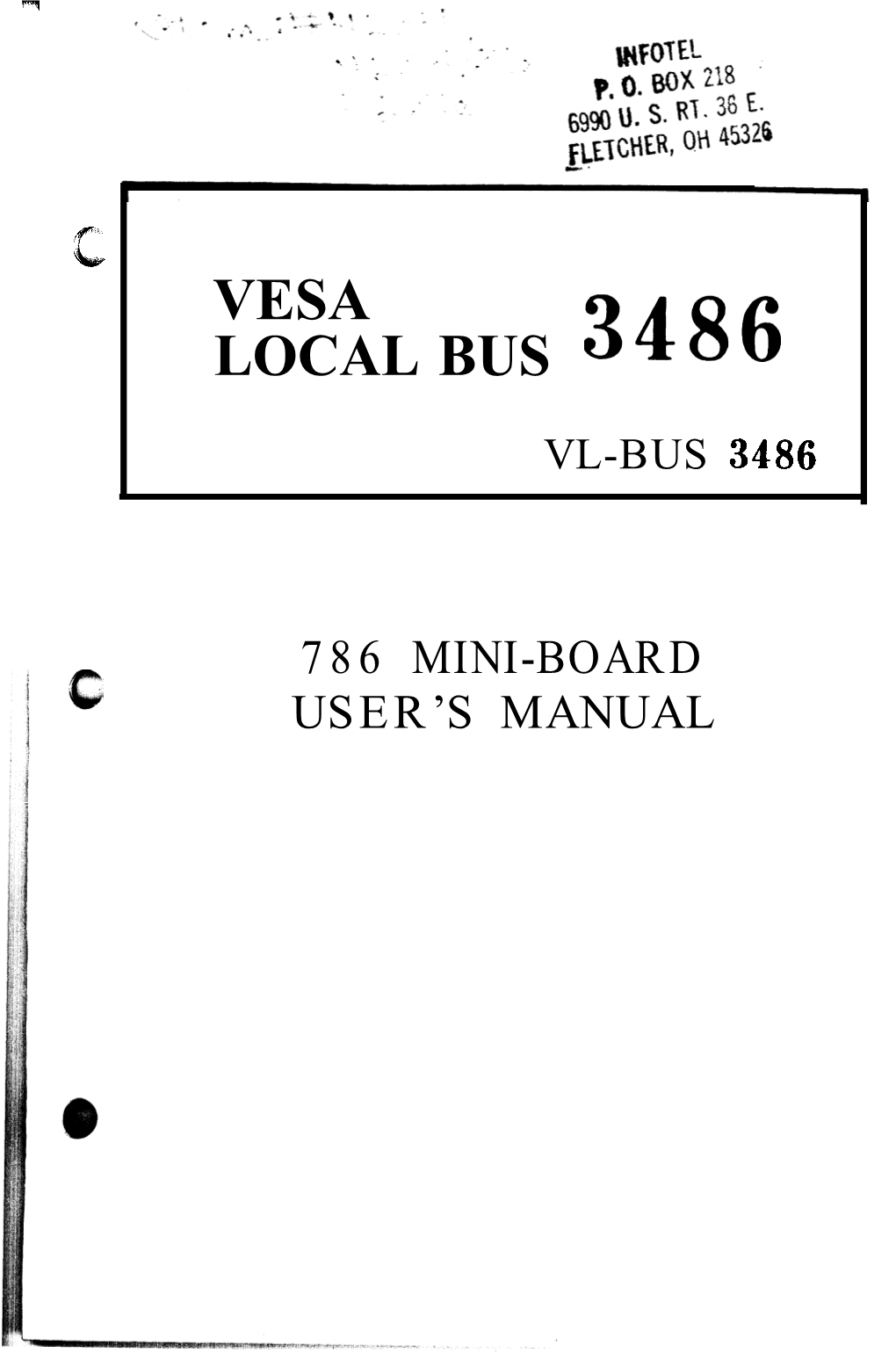 Vesa Local Bus 3486