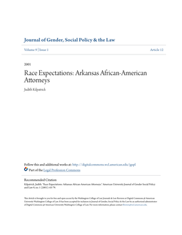 Arkansas African-American Attorneys Judith Kilpatrick