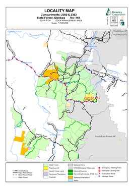 Glenbog State Forest Compartments 2360 & 2363 Harvest Plan