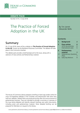 The Practice of Forced Adoption in the UK 3