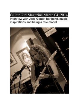Guitar Girl Magazine March 04, 2014