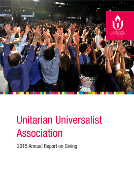 2015 Annual Report on Giving 2 | Unitarian Universalist Association