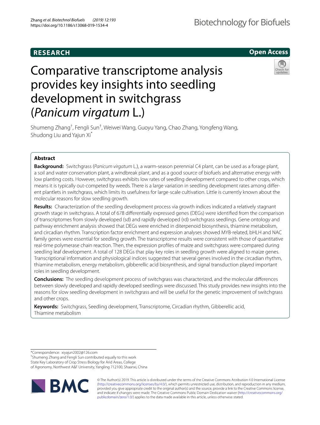 Comparative Transcriptome Analysis