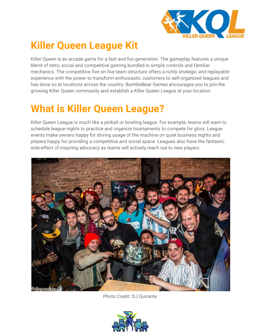 What Is Killer Queen League?