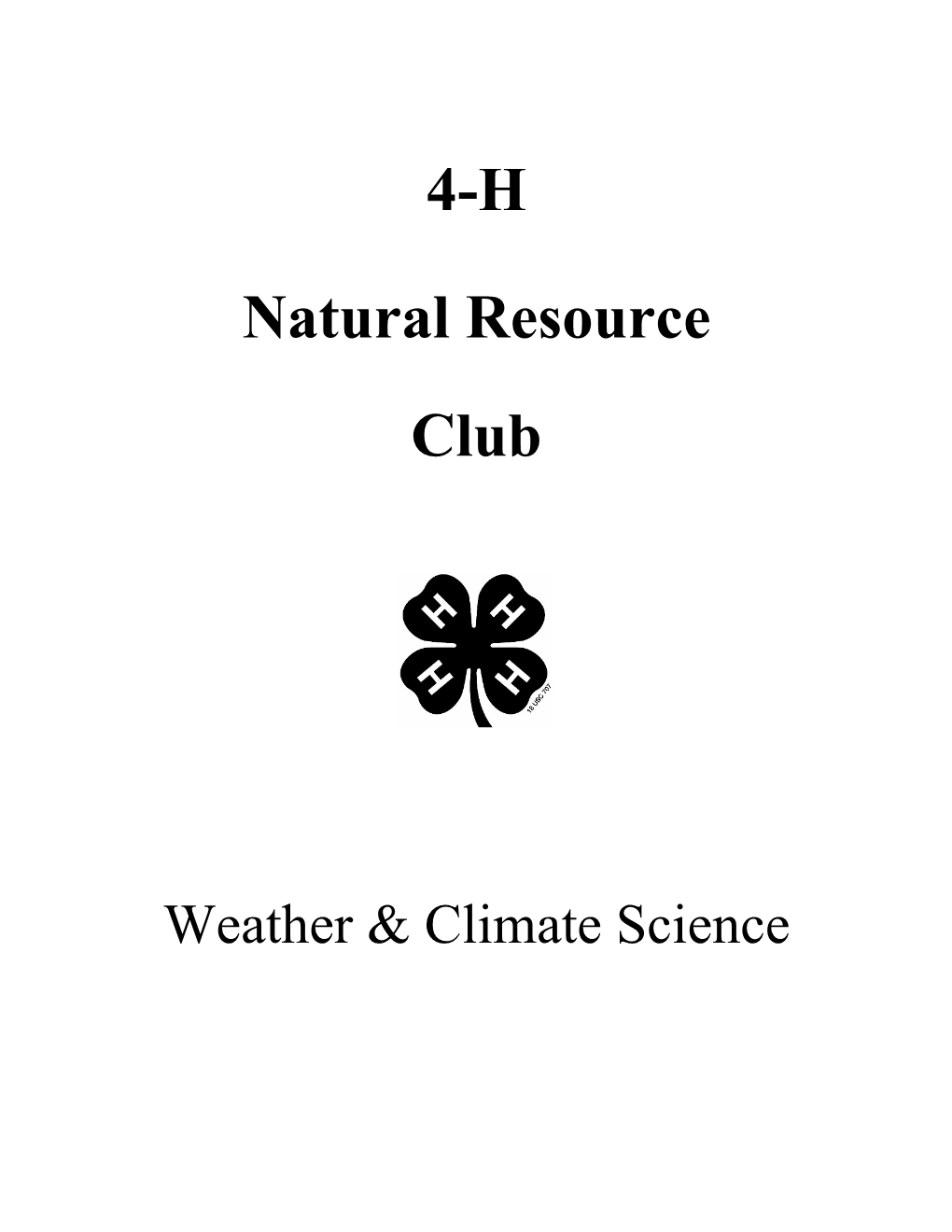 Weather & Climate Science