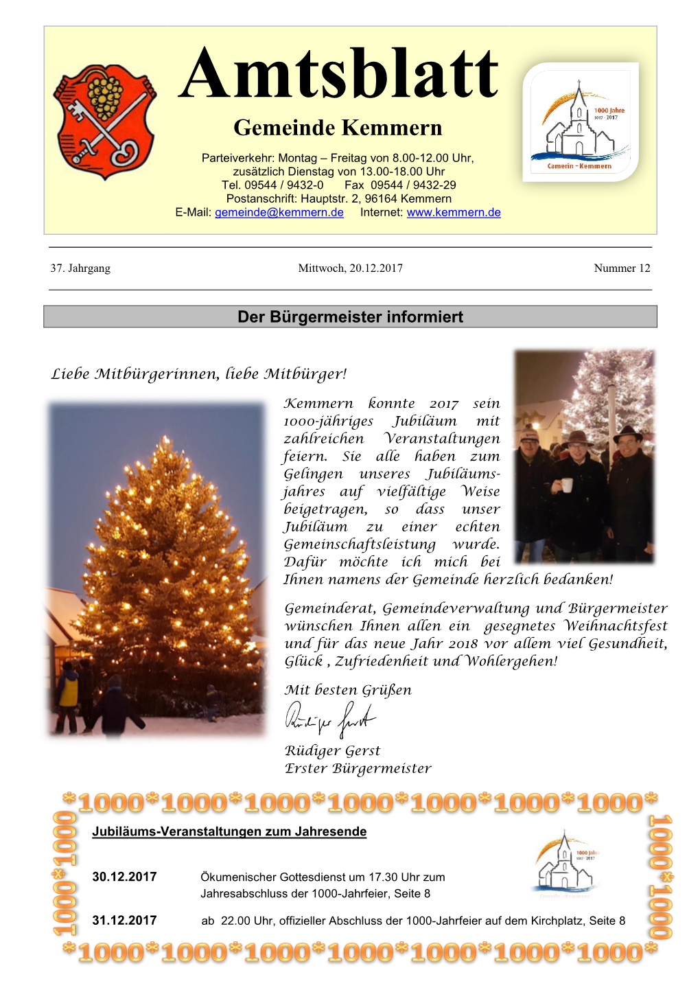 Amtsblatt Gemeinde Kemmern