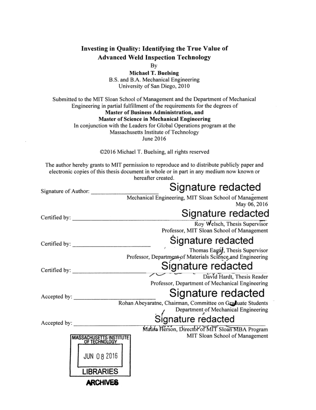 Investing in Quality: Identifying the True Value of Advanced Weld Inspection Technology by Michael T