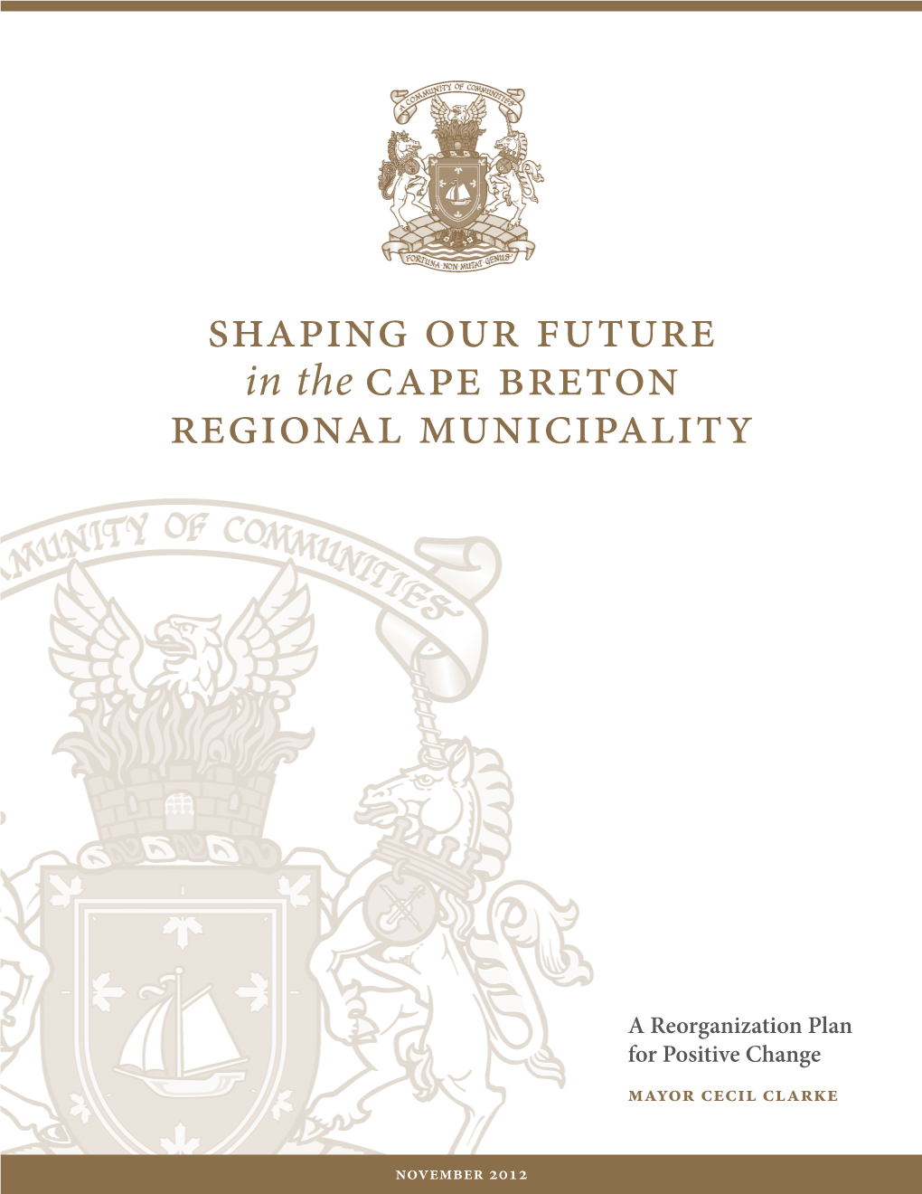 Shaping Our Future in the Cape Breton Regional Municipality