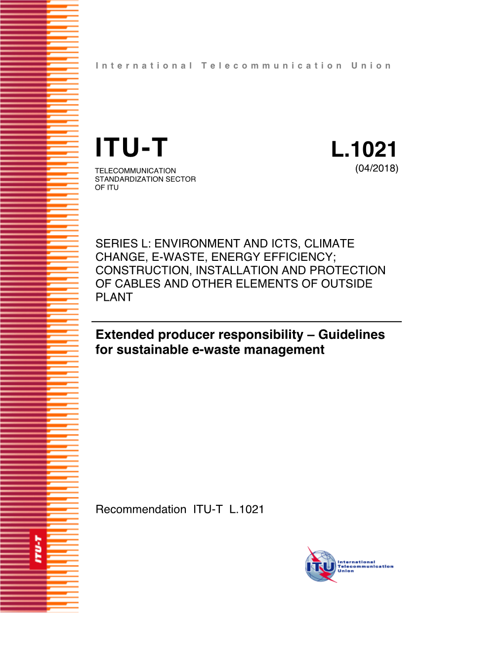 Extended Producer Responsibility ! Guidelines for Sustainable E-Waste Management