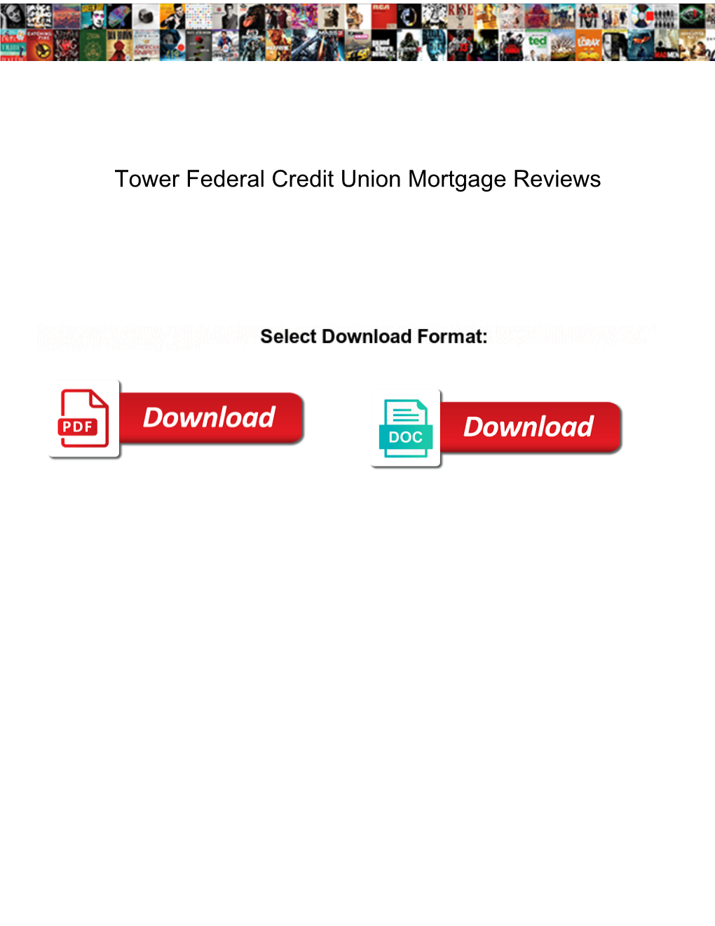Tower Federal Credit Union Mortgage Reviews