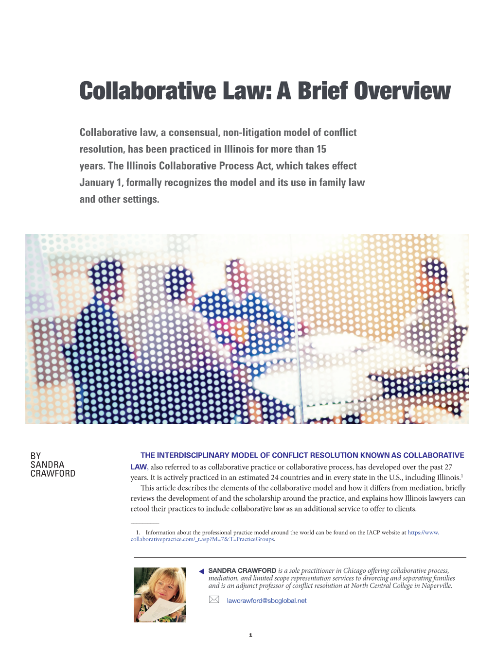Collaborative Law: a Brief Overview