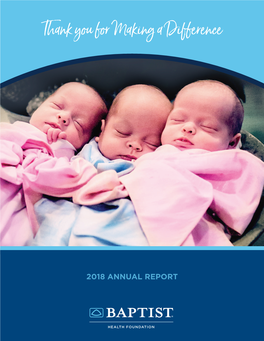 2018 Baptist Health Foundation Annual Report