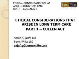 Ethical Considerations by Ahsan Jafry