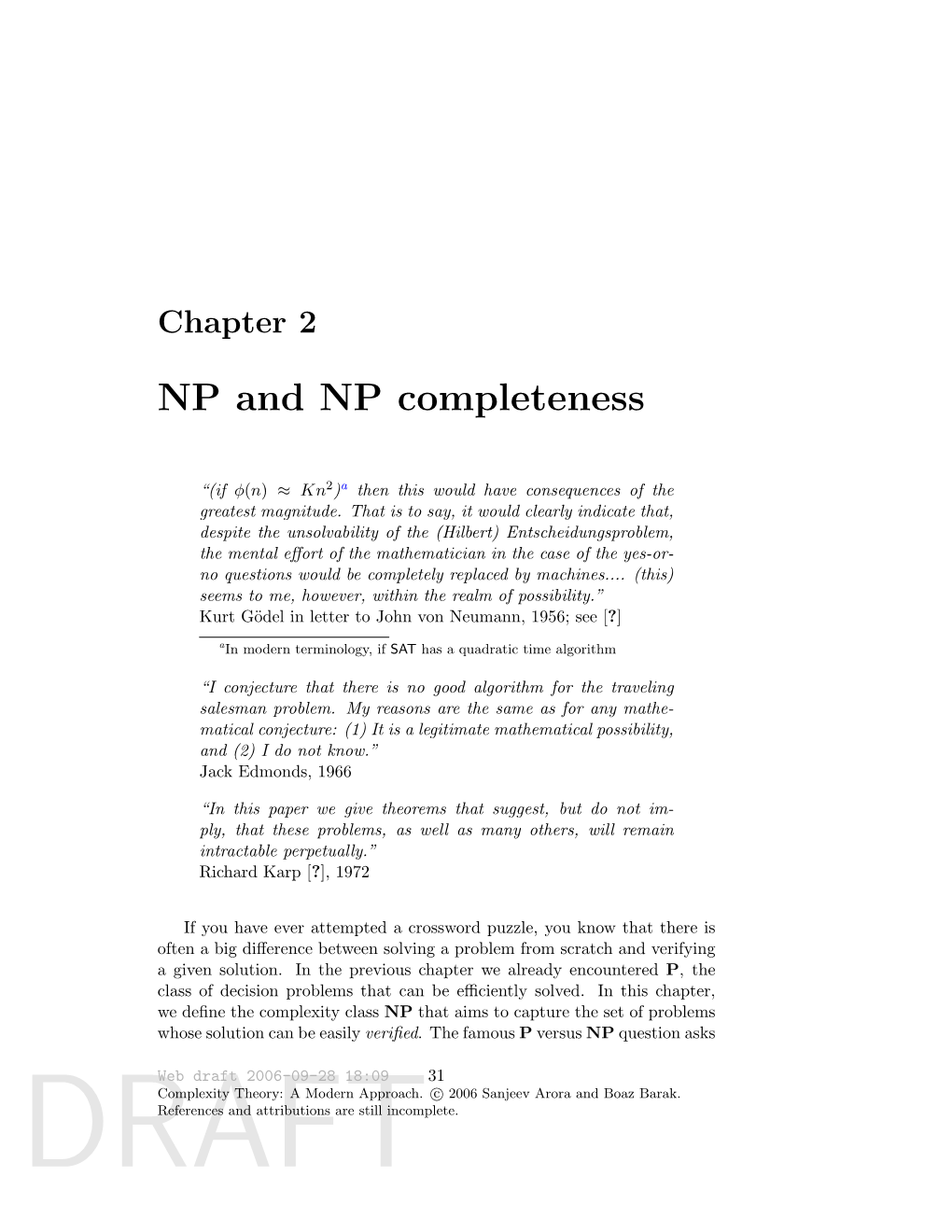 NP and NP Completeness