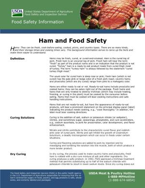 Ham and Food Safety