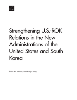 Strengthening US-ROK Relations in the New