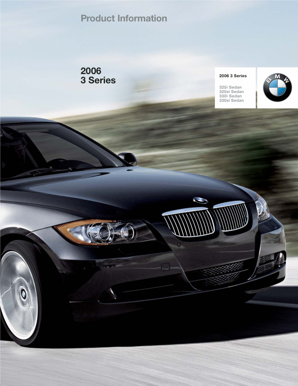 2006 BMW 3 Series Product Information Book