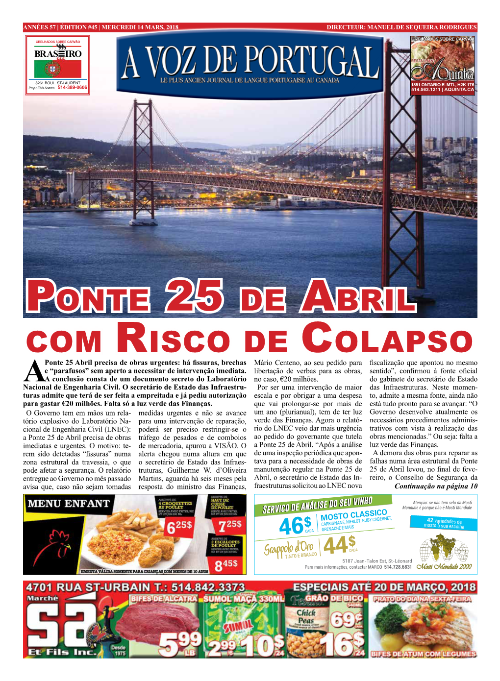 Ponte 25 De Abril Com Risco De Colapso