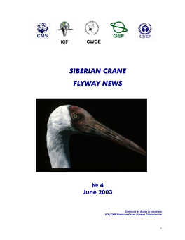 Siberian Crane Flyway News