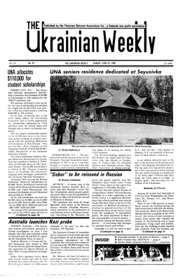 The Ukrainian Weekly 1986