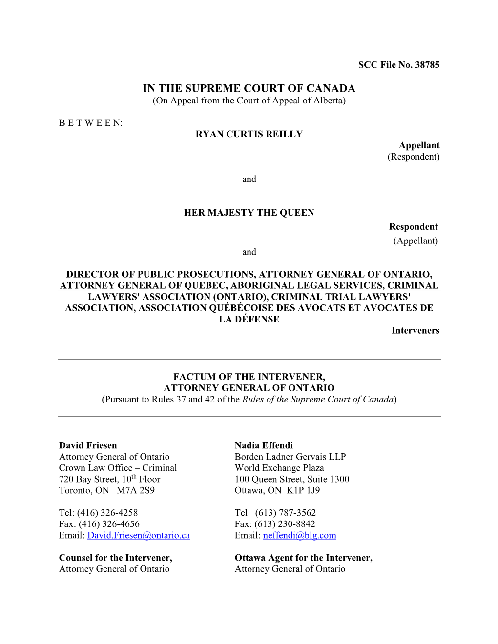 Intervener Attorney-General-Of-Ontario.Pdf