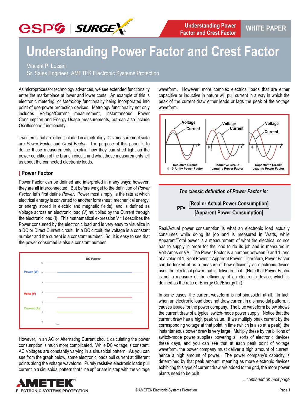 Understanding Power Factor and Crest Factor