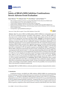 Safety of BRAF+MEK Inhibitor Combinations: Severe Adverse Event Evaluation