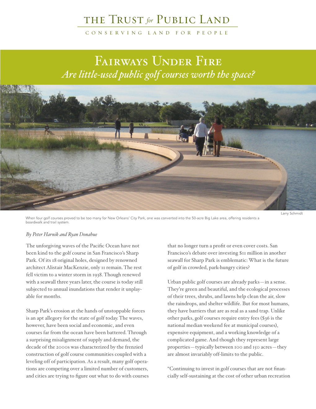 Fairways Under Fire Are Little-Used Public Golf Courses Worth the Space?