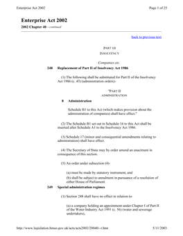 Enterprise Act 2002 Page 1 of 25