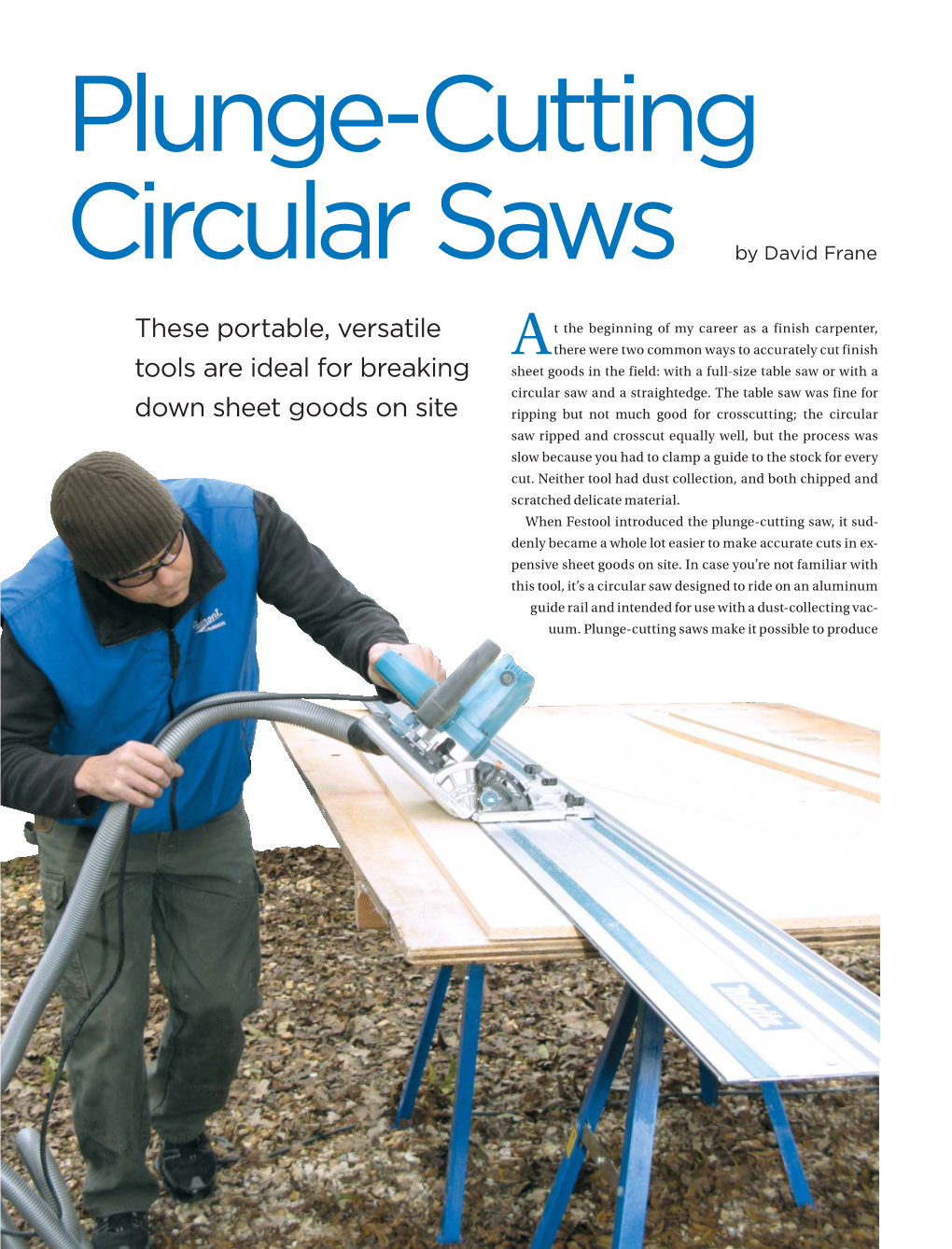 Plunge-Cutting Circular Saws