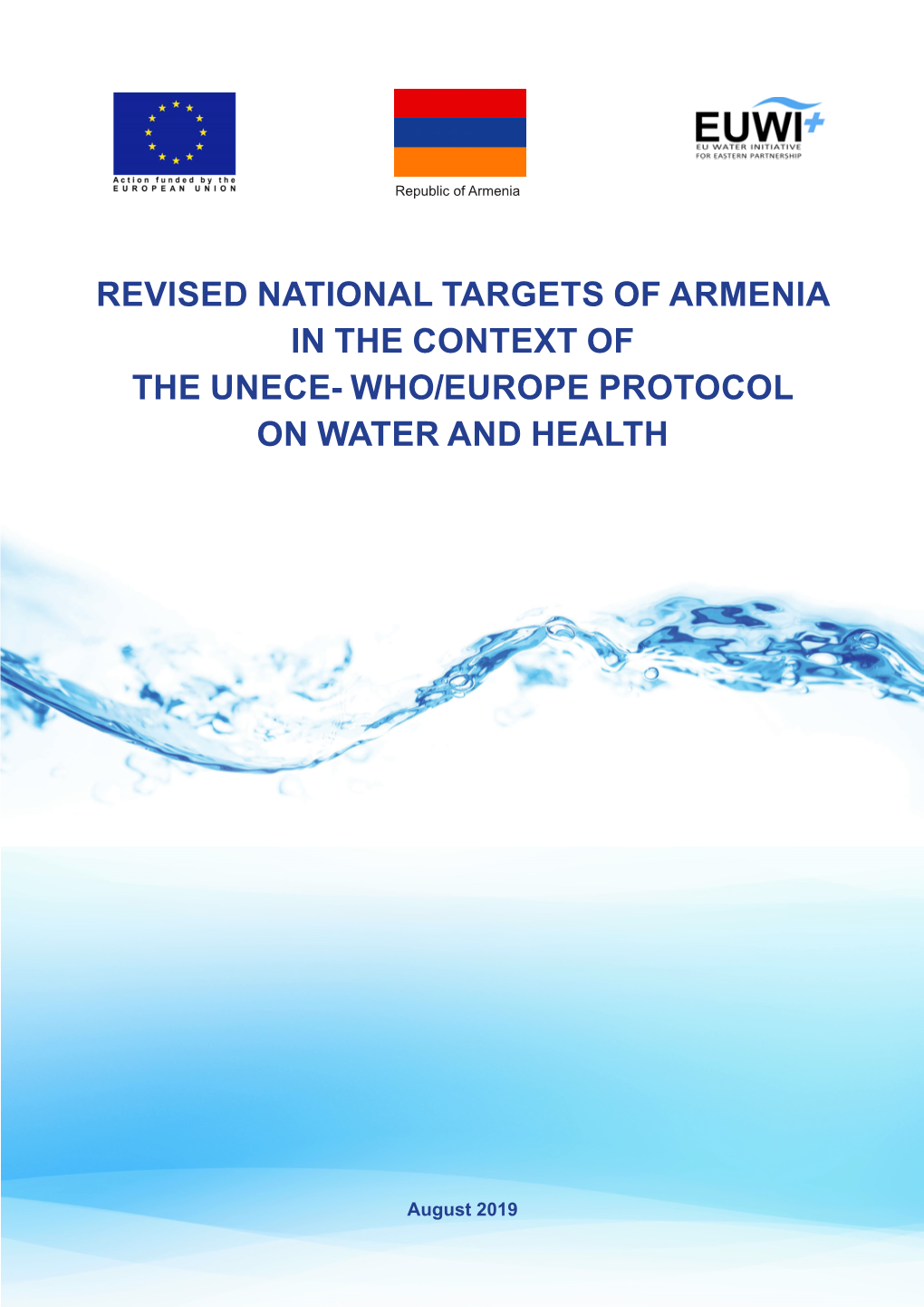 Revised National Targets of Armenia in the Context of the Unece- Who/Europe Protocol on Water and Health