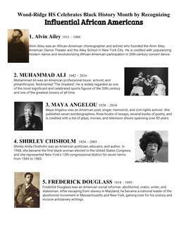 Influential African Americans