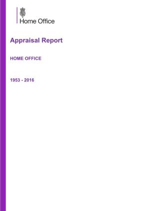 Home Office Appraisal Report 1953-2016