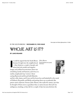 Whose Art Is It? - the New Yorker 2/8/16, 11:06 AM