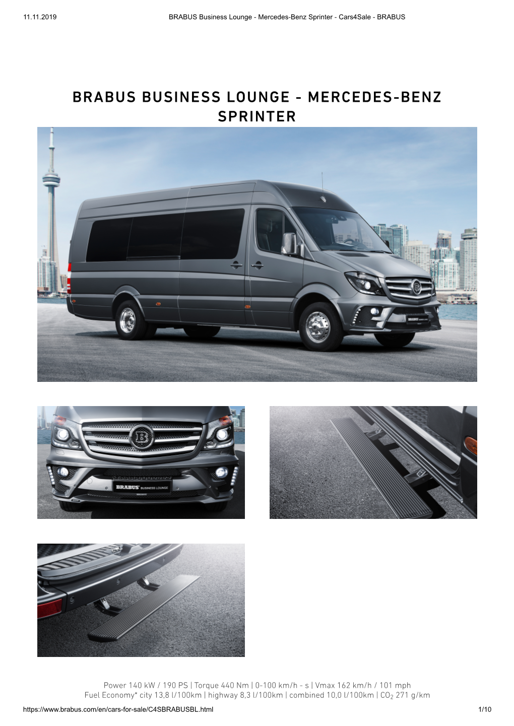 BRABUS Business Lounge - Mercedes-Benz Sprinter - Cars4sale - BRABUS