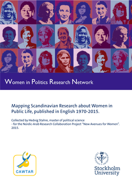 Mapping Scandinavian Research About Women in Public Life, Published in English 1970-2015