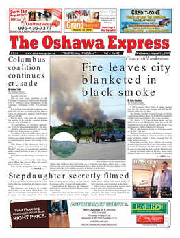 Fire Leaves City Blanketed in Black Smoke