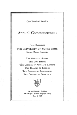 Annual Commencement