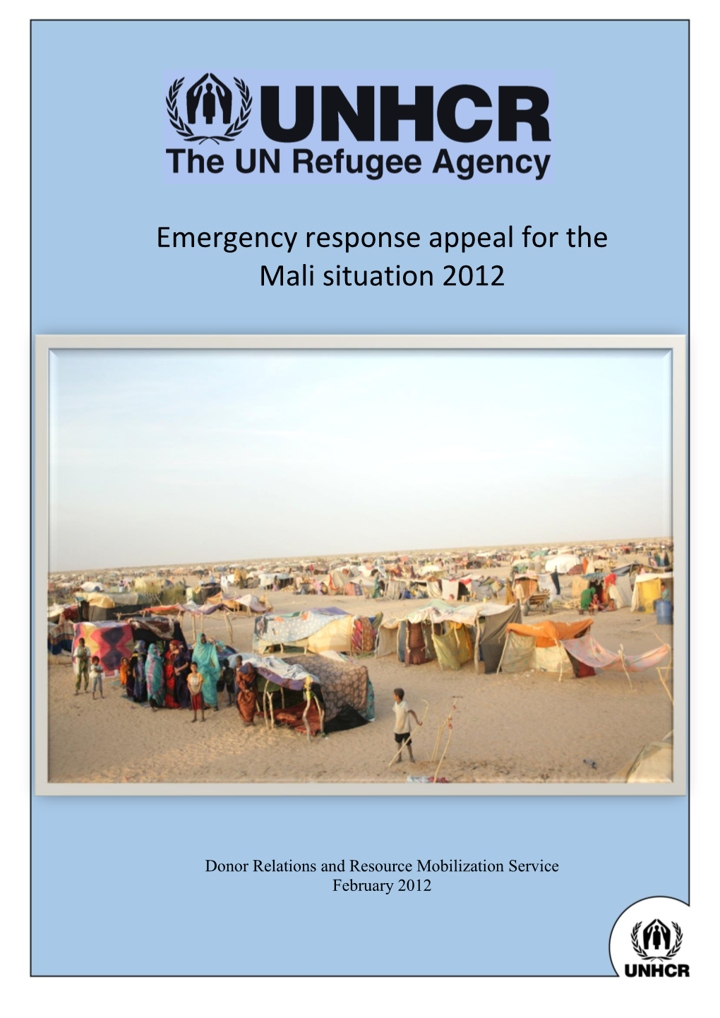 Emergency Response Appeal for the Mali Situation 2012