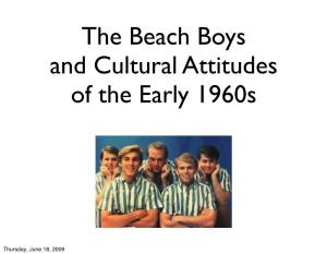 Beach Boys and Cultural Attitudes of the Early 1960S