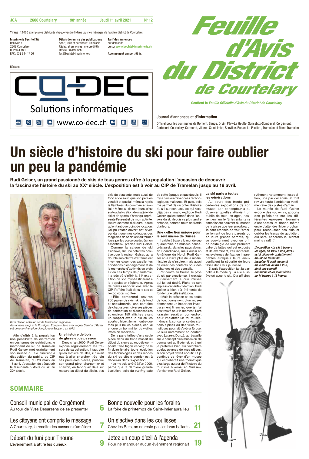 Un Siècle D'histoire Du Ski Pour Faire Oublier Un Peu La Pandémie