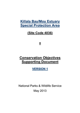 Killala Bay /Moy Estuary Special Protection Area