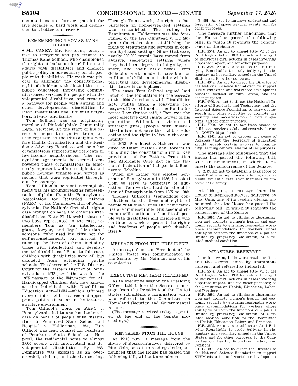 Congressional Record—Senate S5704