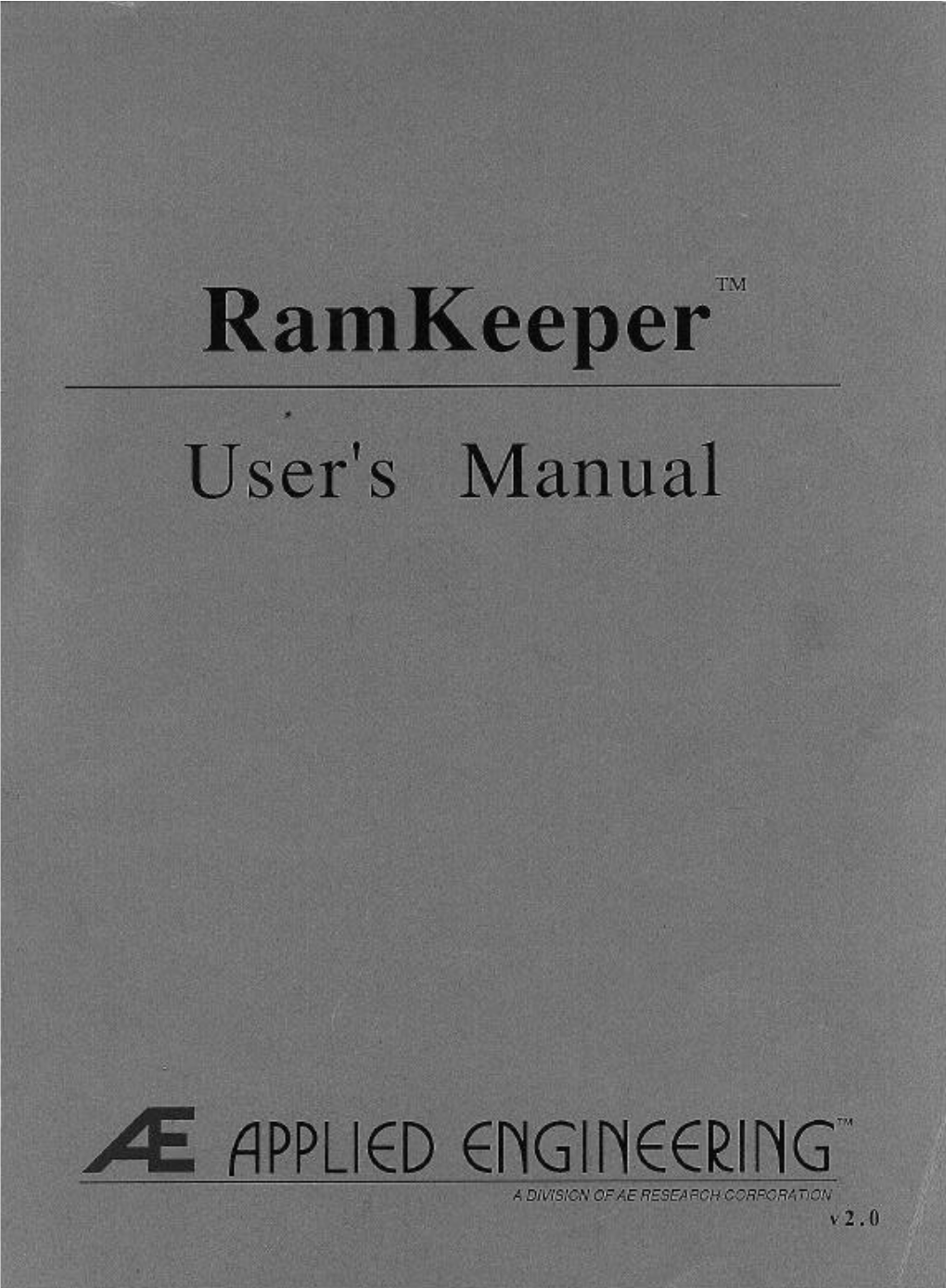 ROM Disk Memory Test 24 RAM Memory Test 25 Memory Map 26 Checksum 27 About Ramkeeper