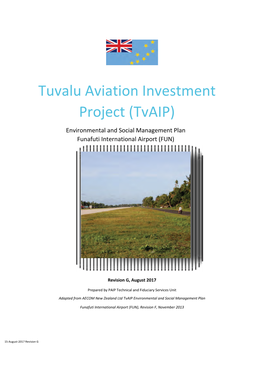 Tuvalu Aviation Investment Project (Tvaip) Environmental and Social Management Plan Funafuti International Airport (FUN)