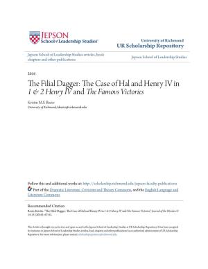 The Case of Hal and Henry IV in 1 & 2 Henry IV and the Famovs Victories