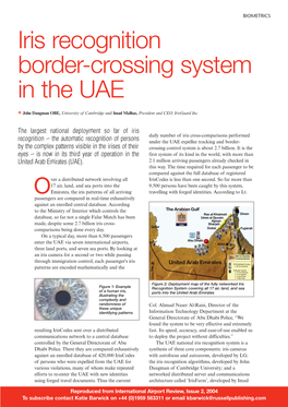 Iris Recognition Border-Crossing System in the UAE