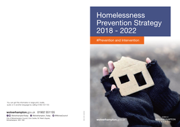 Homelessness Prevention Strategy 2018