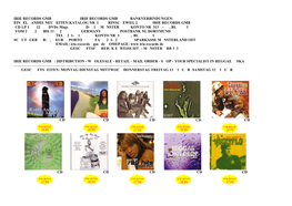EINZELHANDEL NEUHEITEN-KATALOG NR. 170 RINSCHEWEG 26 IRIE RECORDS GMBH (CD/LP/10"&12"/7"/Dvds/Mags) D-48159 MÜNSTER KONTO NR